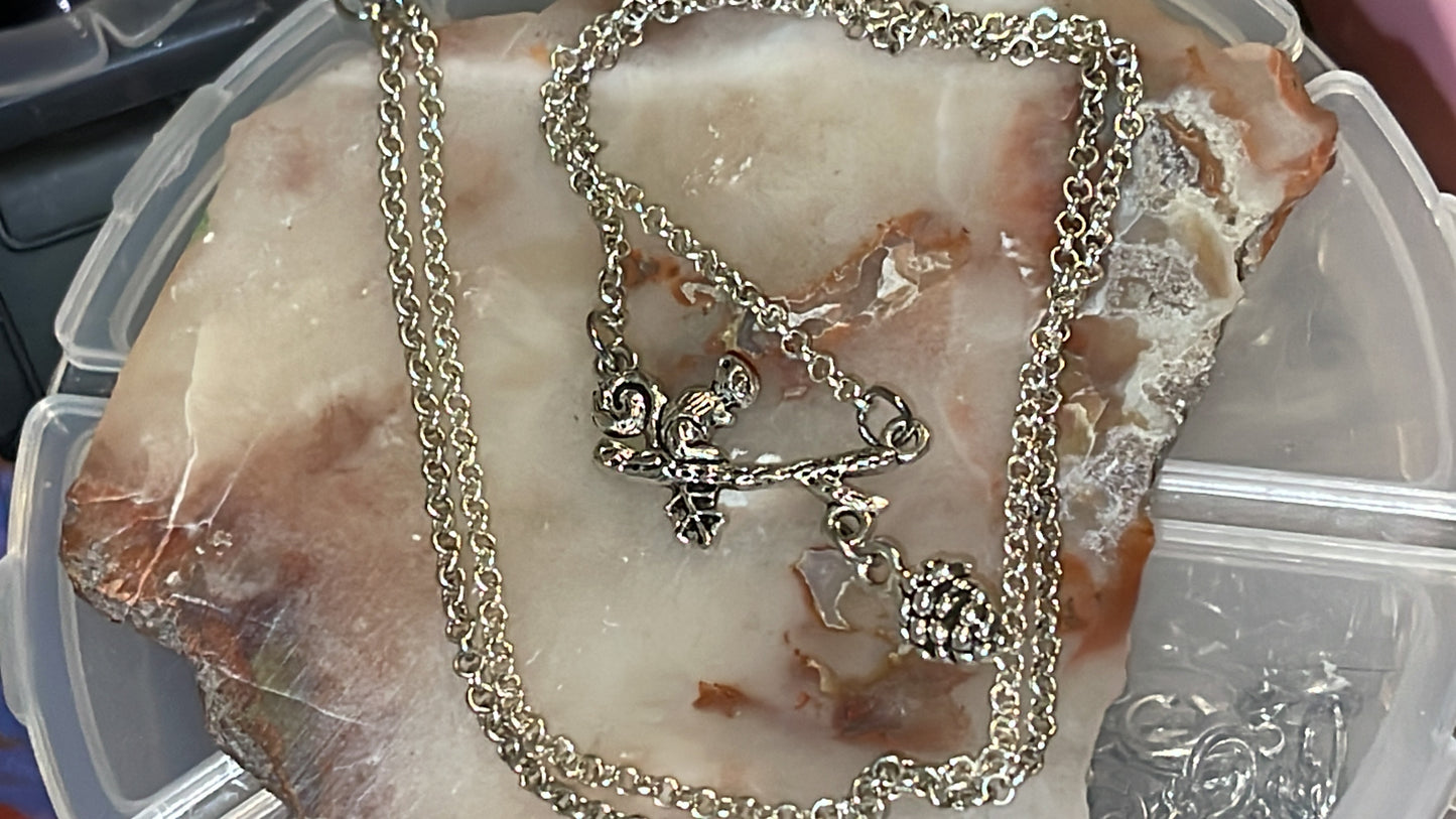 Silver Squirrel Necklace