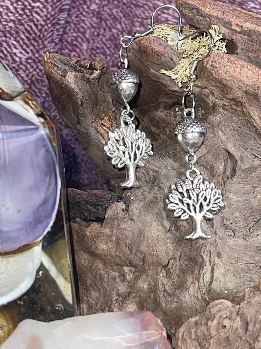 Oak Tree Earrings